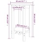 vidaXL Mesa de centro de madera maciza de pino marrón miel Ø40x60 cm vidaXL Mesa de centro de madera maciza de pino marrón miel Ø40x60 cm