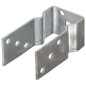 vidaXL Anclajes de valla 6 uds acero galvanizado plateado 8x6x15 cm