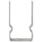 vidaXL Anclajes de valla 6 uds acero galvanizado plateado 8x6x15 cm