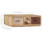 vidaXL Mesa de centro de madera maciza de mango 90x60x30 cm vidaXL Mesa de centro de madera maciza de mango 90x60x30 cm