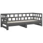 vidaXL Sofá cama extraíble madera maciza de pino gris 2x(90x190) cm vidaXL Sofá cama extraíble madera maciza de pino gris 2x(90x190) cm