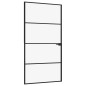 vidaXL Puerta interior vidrio templado y aluminio negro 102x201,5 cm vidaXL Puerta interior vidrio templado y aluminio negro 102x201,5 cm