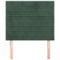 vidaXL Cabeceros 2 unidades de terciopelo verde oscuro 80x5x78/88 cm vidaXL Cabeceros 2 unidades de terciopelo verde oscuro 80x5x78/88 cm