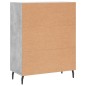 vidaXL Aparador de madera de ingeniería gris hormigón 69,5x34x90 cm vidaXL Aparador de madera de ingeniería gris hormigón 69,5x34x90 cm