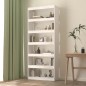 vidaXL Estantería/divisor espacios madera pino blanco 80x30x199,5 cm vidaXL Estantería/divisor espacios madera pino blanco 80x30x199,5 cm