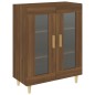 vidaXL Aparador de madera de ingeniería marrón roble 69,5x34x90 cm vidaXL Aparador de madera de ingeniería marrón roble 69,5x34x90 cm