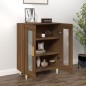 vidaXL Aparador de madera de ingeniería marrón roble 69,5x34x90 cm vidaXL Aparador de madera de ingeniería marrón roble 69,5x34x90 cm
