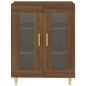 vidaXL Aparador de madera de ingeniería marrón roble 69,5x34x90 cm vidaXL Aparador de madera de ingeniería marrón roble 69,5x34x90 cm