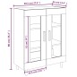 vidaXL Aparador de madera de ingeniería marrón roble 69,5x34x90 cm vidaXL Aparador de madera de ingeniería marrón roble 69,5x34x90 cm