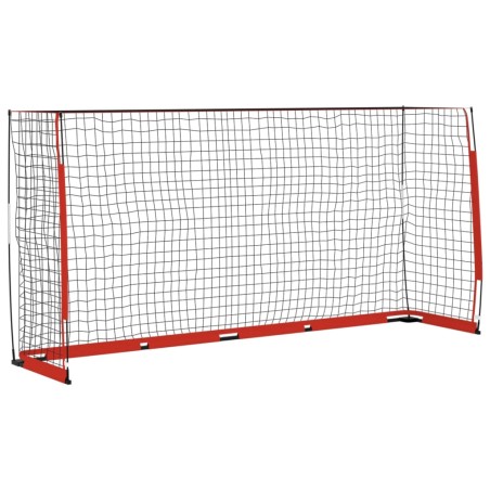 vidaXL Portería de fútbol acero 366,5x91x183 cm