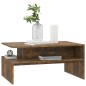 vidaXL Mesa de centro madera contrachapada roble ahumado 90x60x42,5 cm vidaXL Mesa de centro madera contrachapada roble ahumado 90x60x42,5 cm