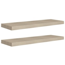 vidaXL Estantes flotantes de pared 4 uds MDF color roble 80x23,5x3,8cm