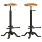 vidaXL Taburetes cocina 2 uds hierro fundido madera maciza reciclada vidaXL Taburetes cocina 2 uds hierro fundido madera maciza reciclada
