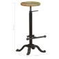vidaXL Taburetes cocina 2 uds hierro fundido madera maciza reciclada vidaXL Taburetes cocina 2 uds hierro fundido madera maciza reciclada