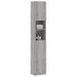 vidaXL Armario de baño madera contrachapada gris Sonoma 32x25,5x190 cm vidaXL Armario de baño madera contrachapada gris Sonoma 32x25,5x190 cm