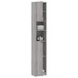 vidaXL Armario de baño madera contrachapada gris Sonoma 32x25,5x190 cm vidaXL Armario de baño madera contrachapada gris Sonoma 32x25,5x190 cm