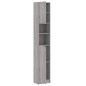 vidaXL Armario de baño madera contrachapada gris Sonoma 32x25,5x190 cm vidaXL Armario de baño madera contrachapada gris Sonoma 32x25,5x190 cm