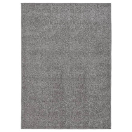 vidaXL Alfombra de pelo corto gris 120x170 cm
