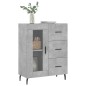 vidaXL Aparador de madera de ingeniería gris hormigón 69,5x34x90 cm vidaXL Aparador de madera de ingeniería gris hormigón 69,5x34x90 cm