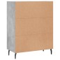 vidaXL Aparador de madera de ingeniería gris hormigón 69,5x34x90 cm vidaXL Aparador de madera de ingeniería gris hormigón 69,5x34x90 cm