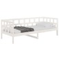 vidaXL Sofá cama madera maciza de pino blanco 90x200 cm vidaXL Sofá cama madera maciza de pino blanco 90x200 cm