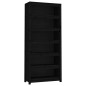 vidaXL Estantería madera maciza de pino negra 80x35x183 cm vidaXL Estantería madera maciza de pino negra 80x35x183 cm