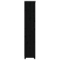 vidaXL Estantería madera maciza de pino negra 80x35x183 cm vidaXL Estantería madera maciza de pino negra 80x35x183 cm