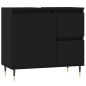vidaXL Armario de baño madera contrachapada negro 65x33x60 cm vidaXL Armario de baño madera contrachapada negro 65x33x60 cm