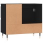 vidaXL Armario de baño madera contrachapada negro 65x33x60 cm vidaXL Armario de baño madera contrachapada negro 65x33x60 cm