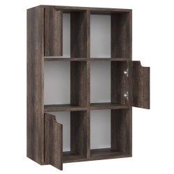 vidaXL Estantería de madera de ingeniería roble ahumado 60x27,5x88 cm