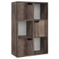 vidaXL Estantería de madera de ingeniería roble ahumado 60x27,5x88 cm vidaXL Estantería de madera de ingeniería roble ahumado 60x27,5x88 cm