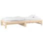 vidaXL Sofá cama extraíble madera maciza de pino 2x(90x190) cm vidaXL Sofá cama extraíble madera maciza de pino 2x(90x190) cm