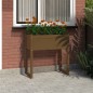 vidaXL Jardinera madera maciza de pino marrón miel 78x40x81 cm vidaXL Jardinera madera maciza de pino marrón miel 78x40x81 cm