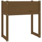 vidaXL Jardinera madera maciza de pino marrón miel 78x40x81 cm vidaXL Jardinera madera maciza de pino marrón miel 78x40x81 cm