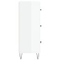 vidaXL Aparador de madera contrachapada blanco brillante 69,5x34x90 cm vidaXL Aparador de madera contrachapada blanco brillante 69,5x34x90 cm