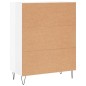 vidaXL Aparador de madera contrachapada blanco brillante 69,5x34x90 cm vidaXL Aparador de madera contrachapada blanco brillante 69,5x34x90 cm
