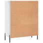 vidaXL Estantería madera de ingeniería blanco brillo 69,5x32,5x90 cm