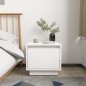 vidaXL Mesitas de noche 2 uds madera maciza de pino blanco 35x34x32 cm vidaXL Mesitas de noche 2 uds madera maciza de pino blanco 35x34x32 cm