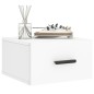 vidaXL Mesita de noche de pared blanco 35x35x20 cm vidaXL Mesita de noche de pared blanco 35x35x20 cm
