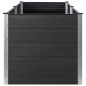 vidaXL Arriate elevado de jardín WPC gris 200x50x91 cm