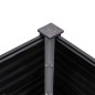 vidaXL Arriate elevado de jardín WPC gris 200x50x91 cm