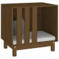vidaXL Cama para perros madera maciza pino marrón miel 60x45x57 cm