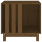 vidaXL Cama para perros madera maciza pino marrón miel 60x45x57 cm