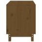 vidaXL Cama para perros madera maciza pino marrón miel 60x45x57 cm