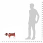 vidaXL Perro bulldog de peluche de pie blanco y marrón XXL vidaXL Perro bulldog de peluche de pie blanco y marrón XXL