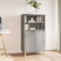 vidaXL Aparador alto madera contrachapada gris hormigón 60x36x110 cm vidaXL Aparador alto madera contrachapada gris hormigón 60x36x110 cm