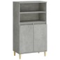 vidaXL Aparador alto madera contrachapada gris hormigón 60x36x110 cm vidaXL Aparador alto madera contrachapada gris hormigón 60x36x110 cm