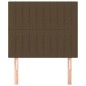 vidaXL Cabeceros 2 unidades de tela marrón oscuro 80x5x78/88 cm vidaXL Cabeceros 2 unidades de tela marrón oscuro 80x5x78/88 cm