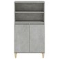 vidaXL Aparador alto madera contrachapada gris hormigón 60x36x110 cm vidaXL Aparador alto madera contrachapada gris hormigón 60x36x110 cm