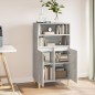 vidaXL Aparador alto madera contrachapada gris hormigón 60x36x110 cm vidaXL Aparador alto madera contrachapada gris hormigón 60x36x110 cm